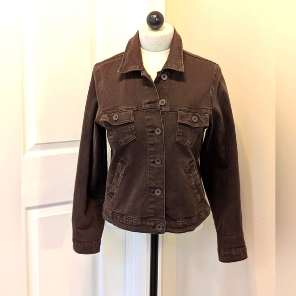 French Dressing Jackets & Blazers - French Dressing Chocolate Brown 🤎 Jean Jacket